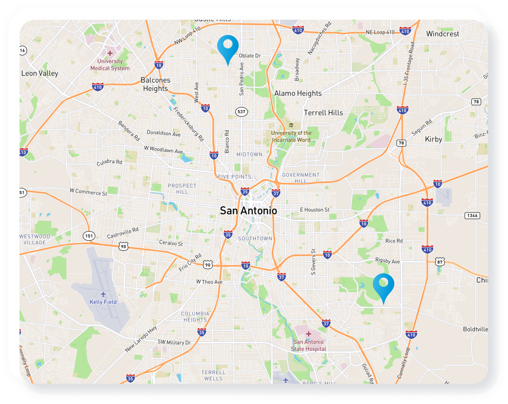map of both locations