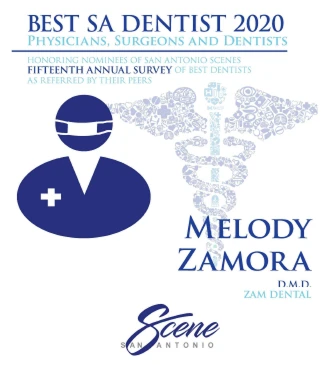 Best SA Dentist 2020 badge